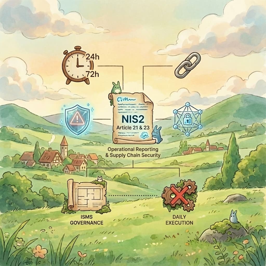 NIS2 Article 21 and 23: Incident Reporting and Supply Chain Security Need More Than an ISMS