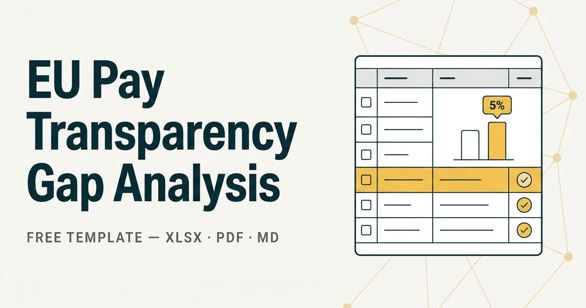 Free Pay Transparency Gap Analysis Template (2026) — Excel